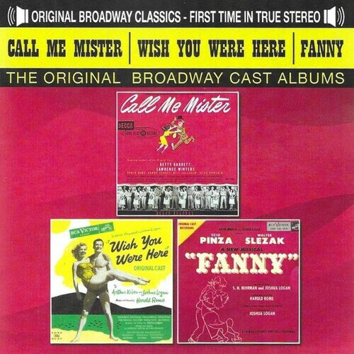 【輸入盤CD】【新品】Original Cast Recording / Call Me Mister Wish You Were Here & Fanny【K2023/4/7発売】(ミュージカル)