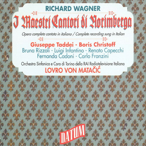 【輸入盤CD】Wagner/Taddei/Torino / Maestri Cantori Di Norimberga (4PK) 【K2018/3/9発売】