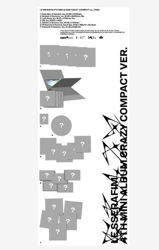 【輸入盤CD】【新品】LE SSERAFIM / 4TH MINI ALBUM CRAZY [COMPACT VER.] (w/Booklet)【K2024/08/30発売】(ルセラフィム)