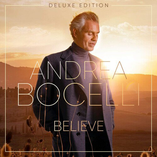 2020/11/20 発売イタリア盤レーベル: IMPORTS収録曲： The internationally renowned and beloved Italian tenor Andrea Bocelli releases his breathtaking new album, "Believe," celebrating the power of music to soothe the soul. It follows his record-breaking "Music for Hope" performance at Easter from the historic Duomo cathedral in Milan, which was watched live by millions around the globe. It features a previously unreleased track from the late, great Italian composer Ennio Morricone, as well as "Gratia Plena" - from the critically acclaimed new movie, Fatima -, two duets with award-winning mezzo-soprano Cecilia Bartoli, and for the first time ever Andrea Bocelli has recorded his own interpretations of "Ave Maria" and "Padre Nostro" along with familiar favorites such as "Hallelujah," "You'll Never Walk Alone," and "Amazing Grace." Believe, co-produced by Steven Mercurio and Haydn Bendall, is a collection of uplifting songs that have inspired and sustained Bocelli over the years.(アンドレアボチェッリ)