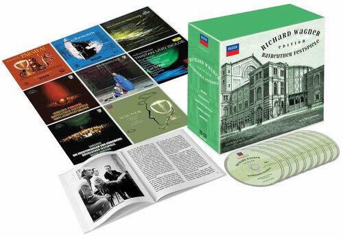 2025/5/30 発売輸入盤レーベル： ELOQUENCE AUSTRALIA収録曲：A quarter-century of postwar Bayreuth recordings, made live at the Festspielhaus by Decca, DG and Philips: this is an absorbing history in sound of Wagner interpretation featuring several albums of timeless authority. This survey of Wagner's mature operas, excluding the Ring, takes the listener from Parsifal in 1951 under Hans Knappertsbusch, through to Die Meistersinger von Nurnberg under Silvio Varviso in 1974. Both the 1951 Parsifal and Lohengrin from two years later, under Joseph Keilberth, were captured in 'ffrr' mono by the legendary Decca team of engineers under the supervision of John Culshaw. Decca continued to work at Bayreuth until 1955, capturing Der Fliegende Hollander, also under Keilberth, in a superb example of Decca's early stereo sound. The casts were often youthful, but coached by the Festival co-director Wieland Wagner into an intense engagement with text and music. Performances here by Wolfgang Windgassen, Hermann Uhde, Ludwig Weber, Birgit Nilsson and others reach a special level of long-breathed intensity almost impossible to sustain under studio conditions. None of the conductors involved had worked at Bayreuth before the war. Keilberth, Wolfgang Sawallisch and Karl Bohm all engaged with Wieland in finding a new, flowing but dramatically inflected style in Wagner. Something of this New Bayreuth style also infuses Knappertsbusch's 1962 Parsifal with a unique combination of mystery and rapture. The set includes a previously unpublished radio interview with Irene Dalis and George London, the Kundry and Amfortas in that performance. Like Knappertsbusch's Parsifal, the Tristan und Isolde under Bohm in 1966 was rapidly recognized as a classic of the gramophone and has hardly been out of print since then, but it is reissued here with the rehearsal sequence included on the final LP of the original set. This 'Original Covers' box also includes a booklet essay by Peter Quantrill which explores the history of post-war Bayreuth and the circumstances of each recording.