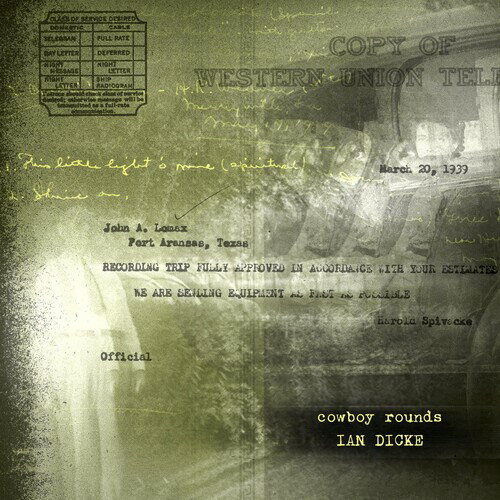 【輸入盤CD】【新品】Ian Dicke / Cowboy Rounds【K2022/10/7発売】