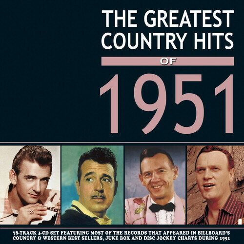 Artist Name: A - 【輸入盤CD】【新品】VA / GREATEST COUNTRY HITS OF 1951【K2026/2/6発売】