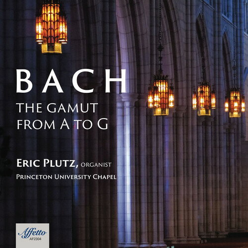 発売日: 2023/6/16輸入盤USレーベル: Affetto Records収録曲:コメント:J. S. Bach's Preludes / Toccatas / Fantasias & Fugues for organ are among the peak artistic achievements of the human race. The combination of harmonic and melodic beauty, visceral force, and intellectual ingenuity is unparalleled by any other solo instrument's repertoire. Organist Eric Plutz realized that a compelling single program of these masterpieces could be formed by performing them in diatonic order - one for each key: A, B, C etc. In Western music that sequence is known as 'The Gamut,' a term that came to mean a "complete range.' This program, therefore, aligns with Bach's own deep sense for order while traversing the complete range of Bach's vision, from tenderest melancholy to the depths of despair, from bold challenge to ecstatic victory. These peaks and valleys are nobly served by the dazzling colors of the Princeton University organ as well as the full historic and acoustic resonance of the Princeton University Chapel itself (the third largest college chapel in the world).J. S. Bach's Preludes / Toccatas / Fantasias & Fugues for organ are among the peak artistic achievements of the human race. The combination of harmonic and melodic beauty, visceral force, and intellectual ingenuity is unparalleled by any other solo instrument's repertoire. Organist Eric Plutz realized that a compelling single program of these masterpieces could be formed by performing them in diatonic order - one for each key: A, B, C etc. In Western music that sequence is known as 'The Gamut,' a term that came to mean a "complete range.' This program, therefore, aligns with Bach's own deep sense for order while traversing the complete range of Bach's vision, from tenderest melancholy to the depths of despair, from bold challenge to ecstatic victory. These peaks and valleys are nobly served by the dazzling colors of the Princeton University organ as well as the full historic and acoustic resonance of the Princeton University Chapel itself (the third largest college chapel in the world).