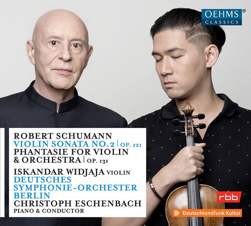 2018/3/16 発売輸入盤レーベル：OEHMS収録曲：When one thinks of Schumann, his piano works and Lieder come to mind, as well as the Piano and Cello Concertos and his symphonies. His chamber music has received rather less attention, although he showed himself particularly interested in experimentation in these works, both with regard to form and to instrumentation. With the present recording, OehmsClassics is proud to present a production with the young, up-and-coming violinist Iskandar Widjaja and the designated Principal Conductor of the Berlin Konzerthaus Orchestra, Christoph Eschenbach. Iskandar Widjaja is considered one of the most interesting violinists of the younger generation. The "versatility of his style, his musical presentation with highly varied tonal nuances and facets together with a flawless technique and enormous charisma" (Mo. C. Eschenbach) are praised by colleagues as well as the media. Iskandar Widjaja plays the Stradivari "Willemotte" of 1734, on kind loan from Florian Leonhard, London, as well as a Stradivari replica by Scott Cao built in 2013.