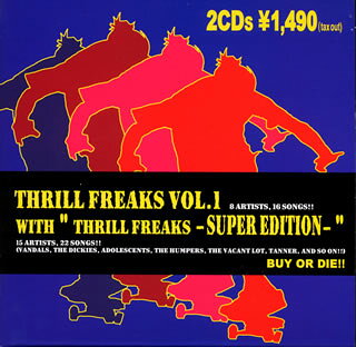 【品番】　PAR-50017【発売日】　1998年12月05日【収録内容】［1］〈THRILL FREAKS VOL.1〉(1)Devil Rock(SCREAMING BLOODY MARYS)(2)Blood Bath(SCREAMING BLOODY MARYS)(3)Don't Follow That Way(LA SECTA)(4)Somebody Gonna Feel My Anger(LA SECTA)(5)Sugarpussy(IMMACULATE HEARTS)(6)50-50 Grind(IMMACULATE HEARTS)(7)Baby '89(THE HUMPERS)(8)St.John(THE HUMPERS)(9)Another Girl，Another Planet(THE AMERICAN RUSE)(10)Pipeline(THE AMERICAN RUSE)(11)Burning(CONTRAPUNCTUS)(12)Start Again(CONTRAPUNCTUS)(13)Lost At Sea(TWO SAINTS)(14)Tequila 2，1，3(TWO SAINTS)(15)Suicide Drive(SLUDGE)(16)Move On You(SLUDGE)［2］〈THRILL FREAKS-Super Edition-〉(1)One On Me(TANNER)(2)Madhouse Crown(PIGMY LOVE CIRCUS)(3)Just One Night(THE VACANT LOT)(4)Mama，Look At Me Now!(THE FRIGGS)(5)Born 2 Make U Cry(THE FRIGGS)(6)Tobago Gal(EDDY GRANT)(7)Country Boy(GABBY)(8)Pizza Tran(VANDALS)(9)Broke(BLOHOLE)(10)Sunday Head(THE CREAMERS)(11)Just Say Yes(THE DICKIES)(12)Road Kill(THE DICKIES)(13)Hey Homes!(VANDALS)(14)Frankenstomp(DAS KLOWN)(15)I Love You(ADOLESCENTS)(16)Pissing On Your Flowers(JEFF DAHL)(17)Blue Velvet(D.I.)(18)This Measly Dimension(THE HUMPERS)(19)Dead Last(THE HUMPERS)(20)Hey Shadow(THE HUMPERS)(21)Cops and Robbers(THE HUMPERS)(22)Insect Liveraion(THE HUMPERS) ※[紙ジャケット仕様]【関連キーワード】スリル・フリークス・VOL・1・ウィズ・スリル・フリークス・スーパー・エディション|デヴィル・ロック|ブラッド・バス|ドント・フォロー・ザット・ウェイ|サムバディ・ゴナ・フィール・マイ・アンガー|シュガープッシー|50・50・グラインド|ベイビー・89|ST・ジョン|アナザー・ガール・アナザー・プラネット|パイプライン|バーニング|スタート・アゲイン|ロスト・アット・シー|テキーラ・2・1・3|スーサイド・ドライヴ|ムーヴ・オン・ユー|ワン・オン・ミー|マッドハウス・クラウン|ジャスト・ワン・ナイト|ママ・ルック・アット・ミー・ナウ|ボーン・2・メイク・U・クライ|トバゴ・ギャル|カントリー・ボーイ|ピッツァ・トラン|ブローク|サンデー・ヘッド|ジャスト・セイ・イエス|ロード・キル|ヘイ・ホームズ|フランケンストンプ|アイ・ラヴ・ユー|ピッシング・オン・ユア・フラワーズ|ブルー・ヴェルヴェット|ディス・ミーズリー・ディメンション|デッド・ラスト|ヘイ・シャドウ|コップス・アンド・ロバーズ|インセクト・リヴェレーション
