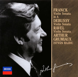 グリュミオーとハンガリー出身のピアニスト、ハイデュとの共演による一枚。フランク、ドビュッシー、ラヴェルとフランス近代を代表するヴァイオリン・ソナタのカップリングで、味わい深く洗練された音色によって鮮やかに描き上げている。【品番】　UCCD-9829【JAN】　4988005686350【発売日】　2011年11月02日【収録内容】(1)ヴァイオリン・ソナタ イ長調(フランク)(2)ヴァイオリン・ソナタ ト短調(ドビュッシー)(3)ヴァイオリン・ソナタ ト長調(ラヴェル)【関連キーワード】アルテュール・グリュミオー|イシュトヴァン・ハイデュ|アルテュール・グリュミオー|イシュトヴァン・ハイデュ|フランク・ドビュッシー・ラヴェル・ヴァイオリン・ソナタ|ヴァイオリン・ソナタ・イチョウチョウ|ヴァイオリン・ソナタ・トタンチョウ|ヴァイオリン・ソナタ・トチョウチョウ