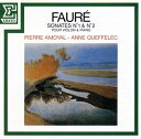 フォーレが30歳の時に書いた初期の第1番と、それから40年を経た晩年の第2番という2つの傑作を収めている。アモイヤルの美音と繊細な詩情をたたえた、フォーレにふさわしいといえる演奏を披露している。【品番】　WPCS-13421【JAN】　4943674233403【発売日】　2016年06月22日【収録内容】●フォーレ:(1)ヴァイオリン・ソナタ第1番イ長調op.13(2)ヴァイオリン・ソナタ第2番ホ短調op.108【関連キーワード】ピエール・アモイヤル|アンヌ・ケフェレック|ガブリエル・ユルバン・フォーレ|ピエール・アモイヤル|アンヌ・ケフェレック|ガブリエル・ユルバン・フォーレ|フォーレ・ヴァイオリン・ソナタ・ダイ1バン・アンド・ダイ2バン|ヴァイオリン・ソナタ・ダイ1バン・イチョウチョウ・OP0013|ヴァイオリン・ソナタ・ダイ2バン・ホタンチョウ・OP0108