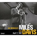 【国内盤CD】MILES DAVIS ／ UC BERKELEY， USA April 7， 1967