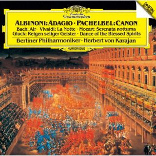 【国内盤CD】【新品】アルビノーニのアダージョ ／ パッヘルベルのカノン 他 ヘルベルト・フォン・カラヤン ／ ベルリン・フィルハーモニー管弦楽団【K2026/9/16発売】 americanpie-11615611 あめりかん・ぱい パッケージ画像