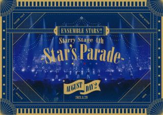 『あんさんぶるスターズ!! Starry Stage 4th -Star's Parade-』の公演を映像化。横浜・ぴあアリーナMMにて開催された"スタステ4th"の2021年8月公演の"Day2"の模様を収録。【品番】　FFXG-0020【JAN】　4589644777012【発売日】　2022年07月07日【収録内容】曲目未定【関連キーワード】高橋広樹|羽多野渉|増田俊樹|大須賀純|浅沼晋太郎|細貝圭|小野友樹|神永圭佑|山下大輝|阿座上洋平|北村諒|中澤まさとも|梅原裕一郎|笠間淳|天崎滉平|重松千晴|伊藤マサミ|駒田航|土田玲央|神尾晋一郎|樋柴智康|梶原岳人|海渡翼|山口智広|タカハシヒロキ|ハタノワタル|マスダトシキ|オオスカジュン|アサヌマシンタロウ|ホソガイケイ|オノユウキ|カミナガケイスケ|ヤマシタダイキ|アザカミヨウヘイ|キタムラリョウ|ナカザワマサトモ|ウメハラユウイチロウ|カサマジュン|アマサキコウヘイ|シゲマツチハル|イトウマサミ|コマダワタル|ツチダレイオウ|カミオシンイチロウ|ヒシバトモヤス|カジワラガクト|カイトタスク|ヤマグチトモヒロ|アンサンブル・スターズ・スターリー・ステージ・フォース・スターズ・パレード・オーガスト・デイ・2バン|