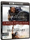 【輸入盤UHD】【新品】GLADIATOR/BRAVEHEART 2-MOVIE COLLECTION