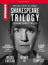 【輸入盤DVD】【新品】SHAKESPEARE/WALTER/STANTON / SHAKESPEARE TRILOGY (4PC) (2019/11/15発売...