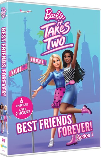 こちらのDVDは輸入盤DVDです。リージョン＝フリーのDVDプレイヤーでない場合、再生できない可能性があります。リージョン＝フリーのDVDプレイヤーはこちらでご案内しております。種別：DIGITAL VIDEO DISCジャンル：Family Animation発売日：2023/3/14収録分数：132ディスク枚数：1Join Barbie “Malibu” Roberts and Barbie “Brooklyn” Roberts for fun, laughter and exciting new adventures in the brand-new series Barbie It Takes Two. The series follows Barbie and Barbie as they attend a year of performing arts high school in NYC, set out to record a music demo, and take odd jobs to fund their dreams, all while exploring the Big Apple and traveling back to Malibu often to visit family and friends. Filled with stories of friendship, family, passion and perseverance, the series follows this i