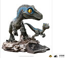 【フィギュアなど】IRON STUDIOS / MINICO JURASSIC DOMINION BLUE AND BETA PVC STATUE【F2024/2/7発売】アイアンスタジオ ジュラシック ワールド ブルーとベータ