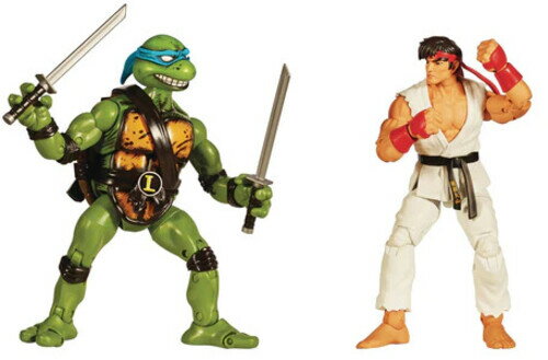 【新品】PLAYMATES / TMNT VS STREET FIGHTER LEONARDO VS RYU 2PK AF (NET【F2022/11/30発売】