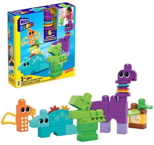 【新品】MEGA BLOKS / SQUEAK N CHOMP DINOS (BRIK)【F2023/2/28発売】