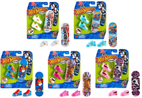 【フィギュアなど】HOT WHEELS SKATE / HOT WHEELS SKATE FINGERBOARD SHOE ASRT (TCAR)【F2023/3/15発売】