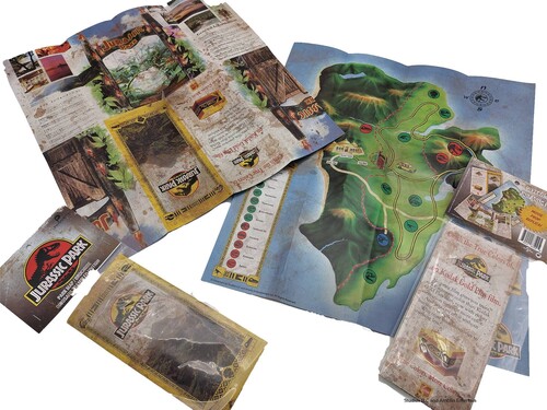 PARAGON COLLECTIBLES LLC / JURASSIC PARK 1993 WELCOME MAP DINO TRAMPLED VER