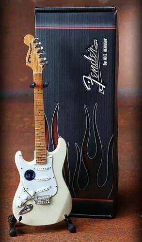 【新品】Axe Heaven Jimi Hendrix Fender Strat - Left Handed Cream Reverse With Jimi Logo Mini Guitar FS-004L【F2025/6/1発売】 (ミニチュアギター )