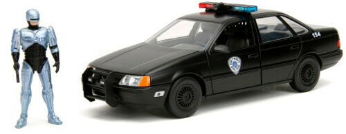 1:24 86 FORD TAURUS CHROME W/ ROBOCOP FIGURE (FIG)
