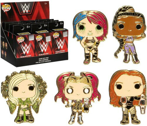 【新品】WWE WOMEN SUPERSTARS POP! PINS CASE 12 - EE【F2024/11/15発売】