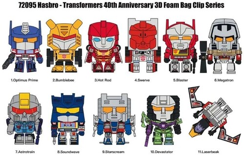 【新品】TRANSFORMERS 40TH ANNIVERSARY 3D FOAM BAG CLIP【F2024/08/08発売】