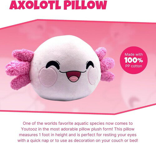 【新品】YOUTOOZ / AXOLOTL PILLOW 1FT (CLCB) (PLUS)【F2024/10/31発売】