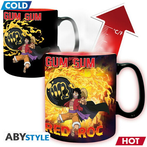 マグカップ【新品】ONE PIECE - MUG HEAT CHANGE-460 ML-LUFFY VS KAIDOU【F2025/11/12発売】(ワンピース ヒートチェンジマグカップ)