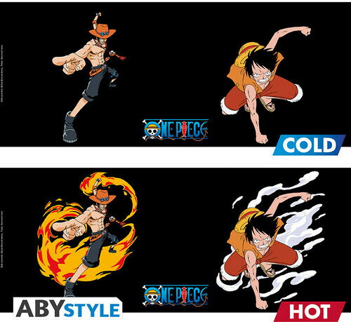 マグカップ【新品】ONE PIECE - MUG HEAT CHANGE - 460 ML - LUFFY & ACE【F2026/2/25発売】(ワンピース ヒートチェンジマグカップ)
