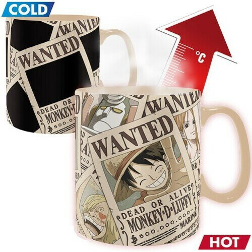 マグカップ【新品】ONE PIECE - MUG HEAT CHANGE - 460 ML - WANTED【F2026/1/7発売】(ワンピース ヒートチェンジマグカップ)