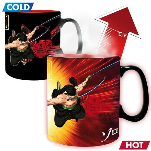 マグカップ【新品】ONE PIECE - MUG HEAT CHANGE - 460ML - ZORO & SANJI【F2025/11/12発売】(ワンピース ヒートチェンジマグカップ)