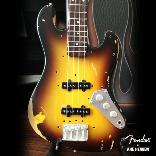 【新品】Axe Heaven Fender Jazz Bass Custom Shop Sunburst Mini Bass Guitar Replica Collectible FJ-004 （ミニチュアギター ）