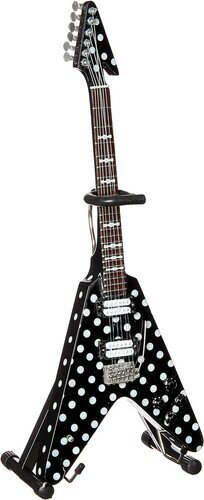 【新品】Axe Heaven Harpoon Polka Dot V Mini Guitar Replica Collectible RR-108 (ミニチュアギター )