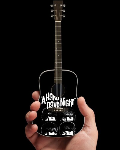 【新品】Axe Heaven Fab Four A Hard Day's Night Tribute Mini Acoustic Guitar Radio Days Replica Collectible FF-002