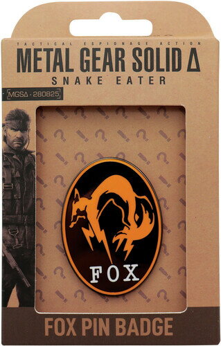 【新品】METAL GEAR SOLID DELTA FOX PIN BADGE【F2025/10/31発売】