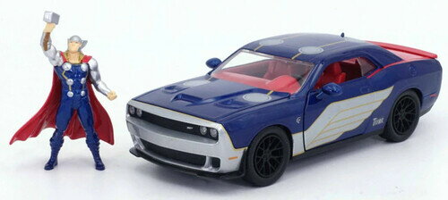 【新品】1:24 HWR - Hollywood Rides - '15 Dodge Challenger SRT8 Hellcat with Thor Figure (CLCB)【F2024/07/31発売】
