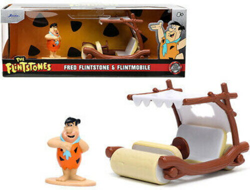 1:32 FLINTSTONES FLINTMOBILE W/ FRED NANO FIG