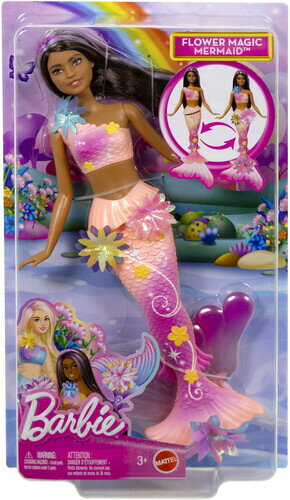 BARBIE FLOWER MAGIC FEATURE MERMAID BRUNETTE