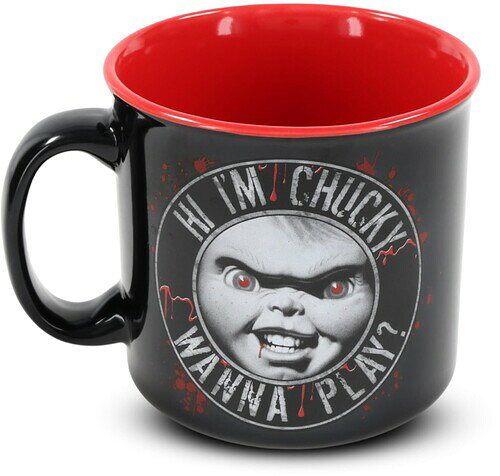マグカップ【新品】CHILD'S PLAY HI, I'M CHUCKY CERAMIC CAMPER MUG【F2025/11/30発売】(チャイルド・プレイ/チャッキー)
