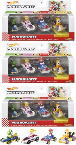 楽天市場】ホットウィールマリオカート4パックの通販