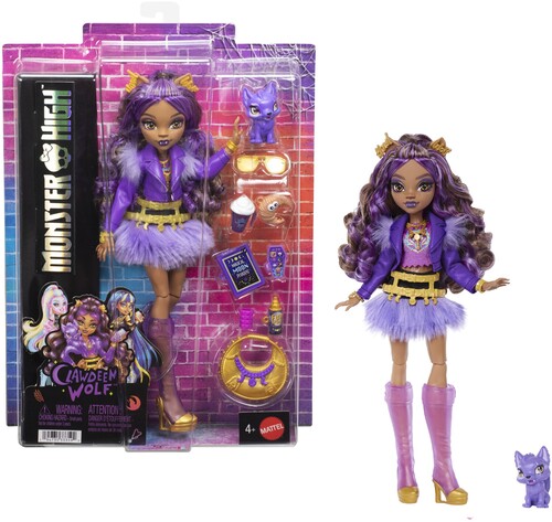 【新品】Mattel Collectible - Monster High Clawdeen Wolf Doll with Pet Crescent (モンスターハイ/クローディーン・ウルフドール)【F2025/12/30発売】