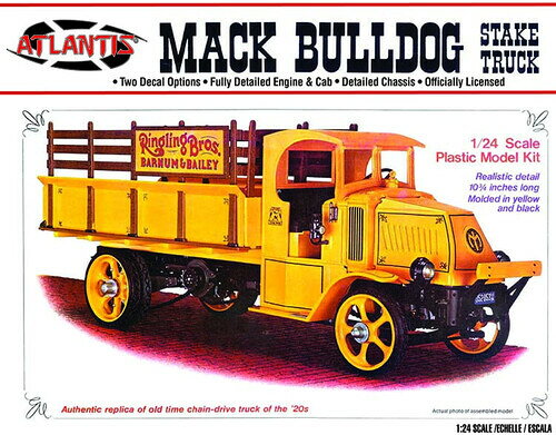 モデルキット1926 Mack AC Bulldog Stake Truck - Ringling Bros. and Barnum & Bailey 1/24 Scale Model Kit