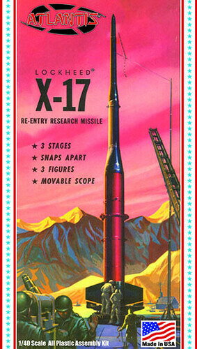 モデルキットLockheed X-17 Re-Entry Research Missile United States Air Force (USAF) 1/40 Scale Model Kit