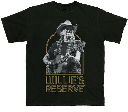 TシャツWILLIE NELSON WILLIE'S RESERVE T-SHIRT LARGE Black