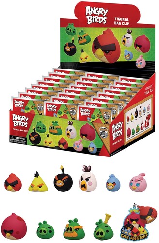 キーチェイン【新品】Angry Birds - 3D Foam Bag Clip Series 1 - 24pc Blind Bag PDQ【F2026/6/18発売】