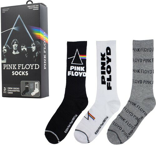 ソックス【新品】PERRI'S PINK FLOYD CREW SOCKS 3 PACK GIFT BOX【F2026/5/15発売】