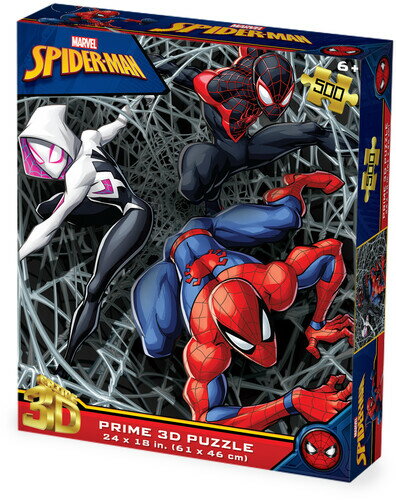 ジグソーパズル【新品】Marvel Spider-Man Spider-Verse Trio 500pc 24x18 in 3D Lenticular Puzzle【F2026/4/28発売】