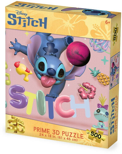 ジグソーパズル/スティッチDisney Stitch Handstand 500pc 24x18 in 3D Lenticular Puzzle