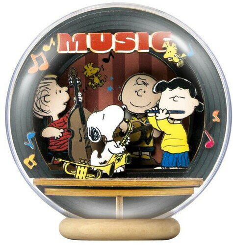 【新品】SNOOPY NIGHT OF MUSIC WOODEN CRYSTAL BALL (PUZZ)【F2025/9/30発売】